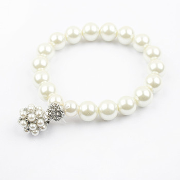 [Free Shipping]Fashion no good charm pearl bracelet two-color