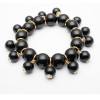 [Free Shipping] Choking mouth peppers bracelet - black charm