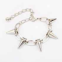 [Free Shipping]  Fashion cones, oranges bracelet (silver)