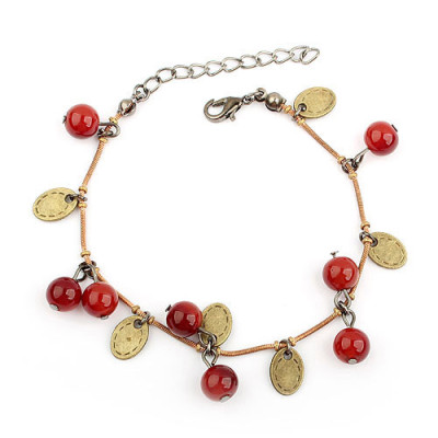 [Free Shipping]The retro sweet cherry bracelet