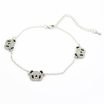 [Free Shipping] Fashion flash diamond red panda head bracelet