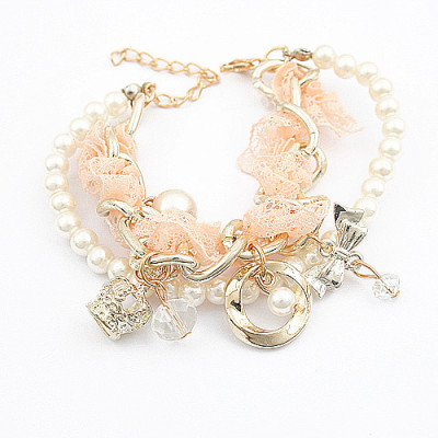 [Free Shipping]Sweet lace crown bracelet four-color