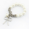 [Free Shipping] Sweet pearl bow bracelet two-color