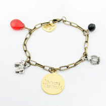 [Free Shipping]  Fashion crown coin bracelet