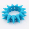 [Free Shipping]Europe And The United States Exaggerated Studs Punk Dazzling Color Stretch Bracelet Four-color