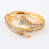 [Free Shipping] European and American fashion flash diamond snake bracelet