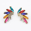 [Free Shipping]  Exaggerated brilliant color fashion earrings