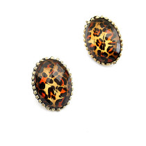 [Free Shipping] Korean fashion Leopard earrings