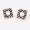 [Free Shipping] Ruili fashion box diamond wild earrings