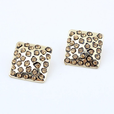 [Free Shipping]  Luxury leopard diamond earrings