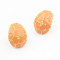 [Free Shipping] Korean fashion oval texture earrings two-color