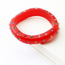 [Free Shipping] Hot Full Drill Distortions Ripple Fashion Bracelet (Color Random)