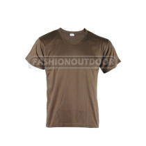 Brown military style T-shirt