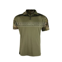 Olive green military style T-shirt