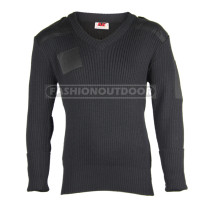 Black  AK V-neck Sweater