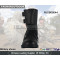 Midi Black Military Embossed Boots