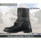 Midi Black Military Embossed Boots