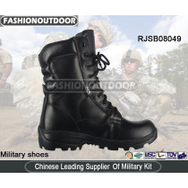 Midi Black  Military   Boots