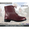 Red  Embossed Military Boots