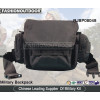 Black 600D Military/Tactical Waist Bag