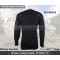 Men's Wool Black V Neck pullover military commando sweater