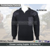 Wool/Acrylic Navy Military Sweater mens zipper commando pullover