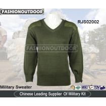 Wool Olive Army Commando Sweaters