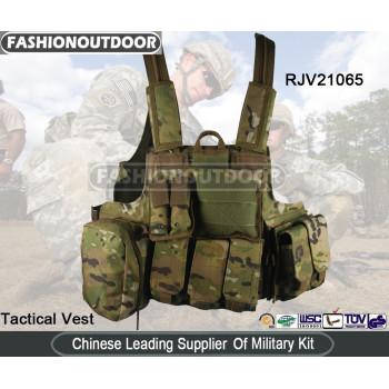 600D Multicam Camo Military Multi Pocket Police Tactical Vest