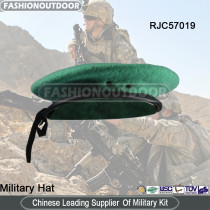 Green LeatherBinding Woollen Beret Men's Military/Officer woollen Beret