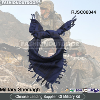 Blue Cotton Military Shemagh/scarf