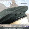 Olive leather Binding woollen /Acrylic Beret