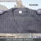 Wool Navy Blue Military Sweater Pullover