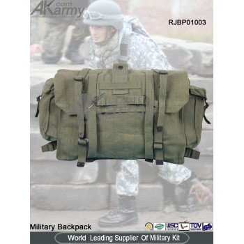 Drab green military canvas Backpack