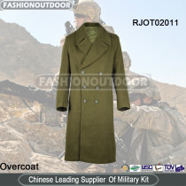 Military Olive Greatcoat Officer Lengthen Overcoat
