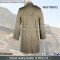 Khaki Military Mens Greatcoat Officer Police Dust Coat