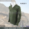 Olive wool military pullover sweater