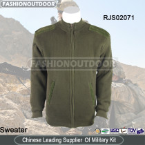 Olive  Military Sweater/Cardigan