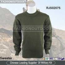 Wool/Nylon Olive  Sweater Pullover