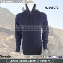 Wool Navy Military Sweater/Pullover