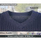 Navy Blue Wool Men's Military Sweater/Pullover
