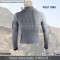 100% wool Gray women sweater/Pullover