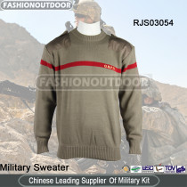 Wool Brown Military Pullover Sweater Army Combat Sweater