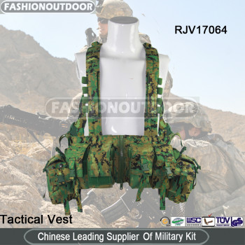 Tactical 1000D Digital Woodland Military Vest