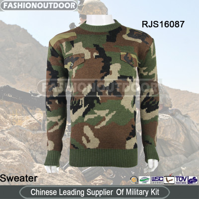 AKMAX Wool woodland military commando sweaters made by FashionOutdoor