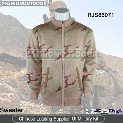 Military pullover winter sweater two sides available