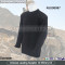 AKMAX black acrylic commando pullover sweater made by FashionOutdoor