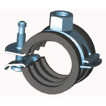 One Screw Pipe Clamp With EPDM Rubber Lining