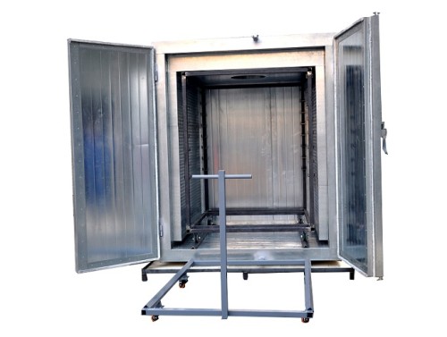 Electrostatic powder coating oven