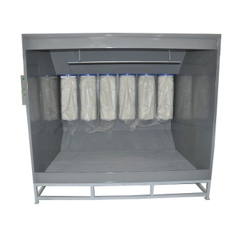 Electric powder coating booth