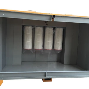 Grande cabine de pintura com PLC